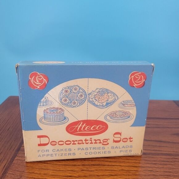 Ateco Vintage Cake Decoraing Set Advertising Display Kitchen Decor - Picture 2 of 11